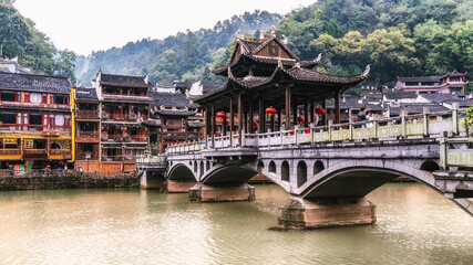 Obraz premium Beautiful scenery of Fenghuang ancient town