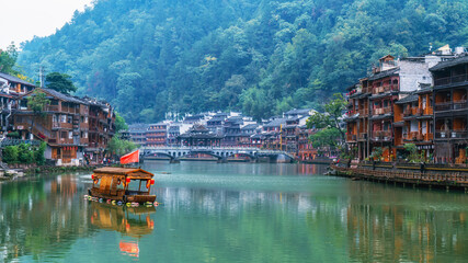 Beautiful scenery of Fenghuang ancient town
