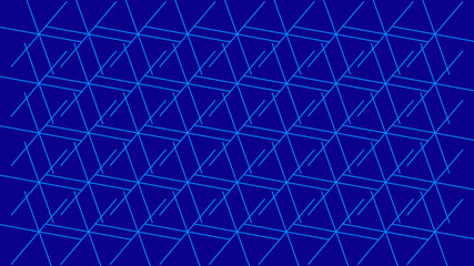 Crossing diagonal lines structure on blue background