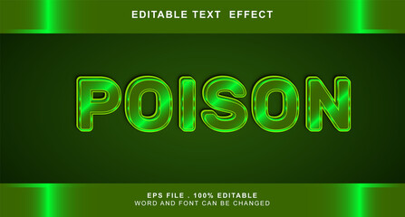 posion text effect editable