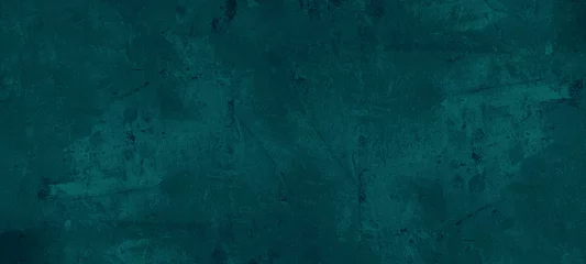 Dunkler abstrakter Grunge-blauer Ozeangrün-Türkis-Stein konkrete Papiertextur Hintergrundbanner © Corri Seizinger