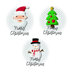 Christmas drawings. Vector image. Funny image to decorate.