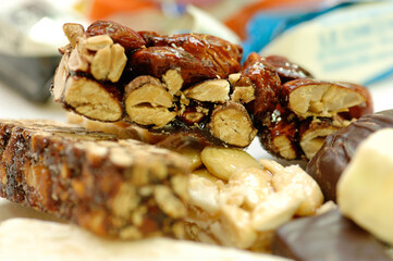 Italian nougat in different formats typical of the area of Calabria region of Italy