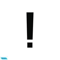 Icon vector graphic of exclamation mark