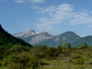 Mountain hiking tour to Friederspitz mountain, Bavaria, Germany