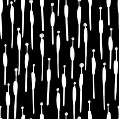 decorative home seamless pattern keep it simple background motive vectors in black and white monochrome - abstract geometric pattern and background