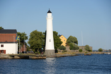 Leuchtturm bei Karlskrona, Schweden