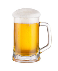 Beer glass isolated on a white background. With Clipping Path.