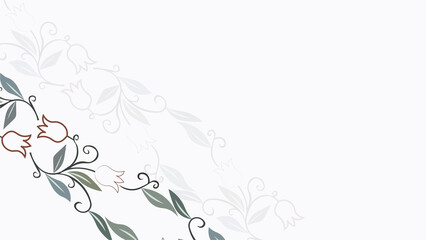 Fototapeta na wymiar tulip pattern design, white background design