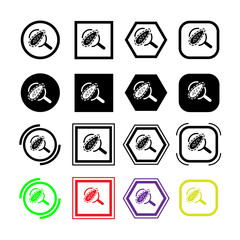 virus and bacteria icon