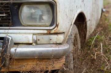 Photo of abandoned soviet car