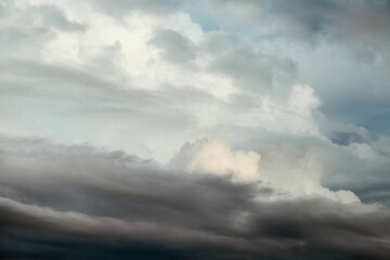 Obraz na płótnie Canvas Dramatic sky with stormy clouds