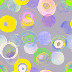 Colorful Circles Pattern. Geometric Party 