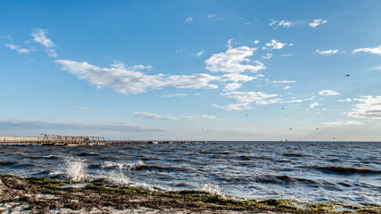 beach in winter