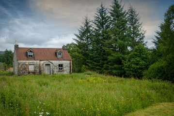 derelict cottage highlands  scotland