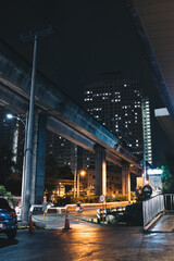 Fototapeta na wymiar manila overpass at night
