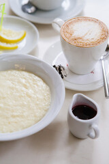 Bowl of oatmeal porridge