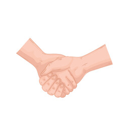 handshake greeting expression isolated icon vector illustration design