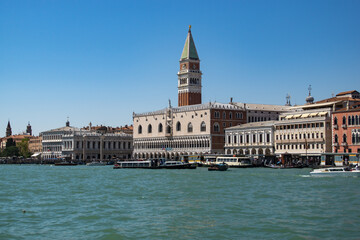 view of St Mark's Square from the laguna