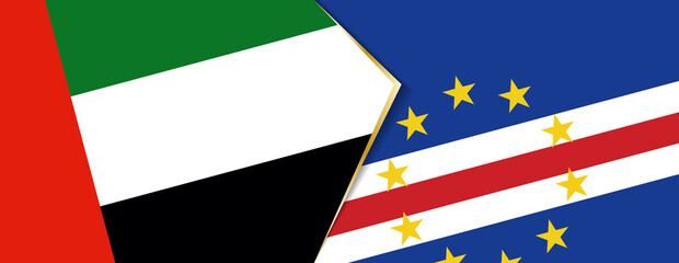 United Arab Emirates and Cape Verde flags, two vector flags.