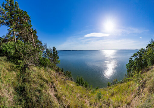 cliff in Usedom at Glitz with view to the baltic sea