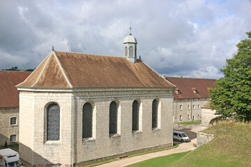 Fototapeta na wymiar Chapel in Besancon Citadel in France 