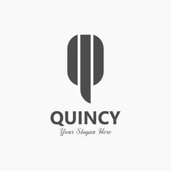 Modern Letter Q QQ Logo Initial Template Vector