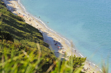 Portonovo, Ancona, Marche, Italy, Parco del Conero, a stretch of the Mezzavalle beach