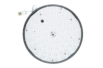 Black Solar Garden or Balcony Wall Light with isolated white background