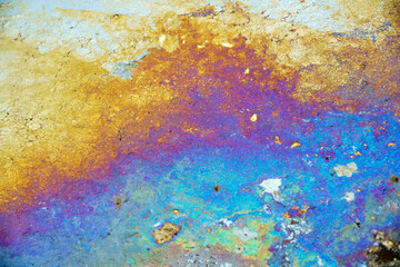 Obraz na płótnie Canvas colorful rainbow oil slick background
