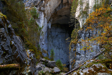 Entrance of a big cave