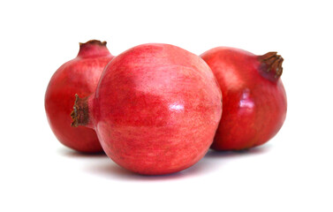 pomegranate isolated on the white background 