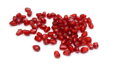 pomegranate isolated on the white background 