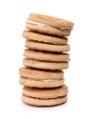 Group of biscuits isolated
