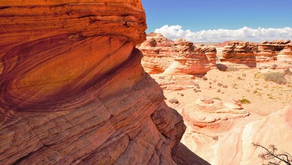 Colorful rock formations at Coyote Buttes South near Kanab