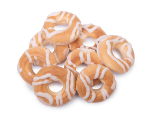 Group of tasty pastry rings