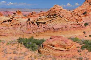 Colorful rock formations at Coyote Buttes South near Kanab