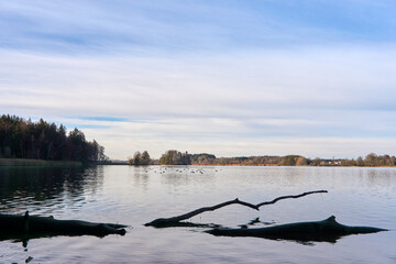 Wonderful landscape around lake seeham