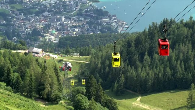 St. Gilgen cable cars.
