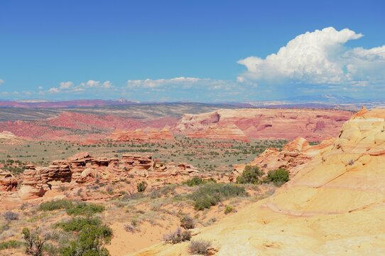 Colorful rock formations at Coyote Buttes South near Kanab