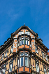 Fototapeta na wymiar Historisches Gebäude in Wernigerode im Harz