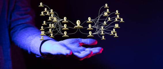 dark hierarchy connection team group digital