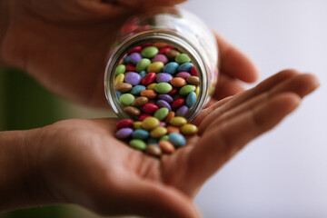 Bonbons colorés 