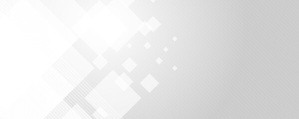 Modern white gray abstract web banner background creative design. Suit for social media post stories and presentation template.