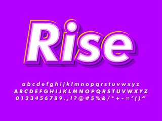 Bold and Modern 3d Purple Text Effect
