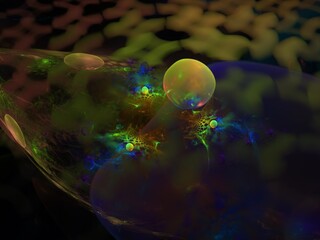 Imaginatory fractal background Image