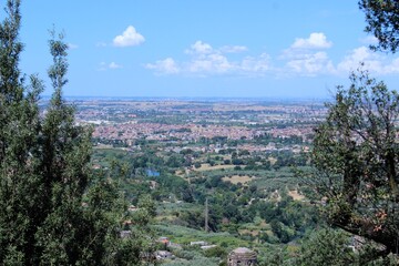 veduta da  villa d'este - tivoli - roma