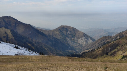 Shymbulak Ski Resort. Snow Mountains. Almaty. Ile-Alatau National Park. Kazakhstan
