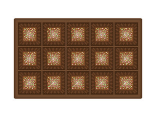 箱に入ったチョコレートスイーツのイラスト