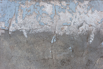 abstract old plaster texture with cracked street wall